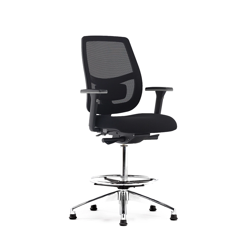 Sedia ergonomica per ufficio posteriore in rete con supporto lombare regolabile-T7 Grace-EU 